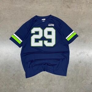 Navy and green Seattle Seahawks Earl Thomas III jersey Size XL